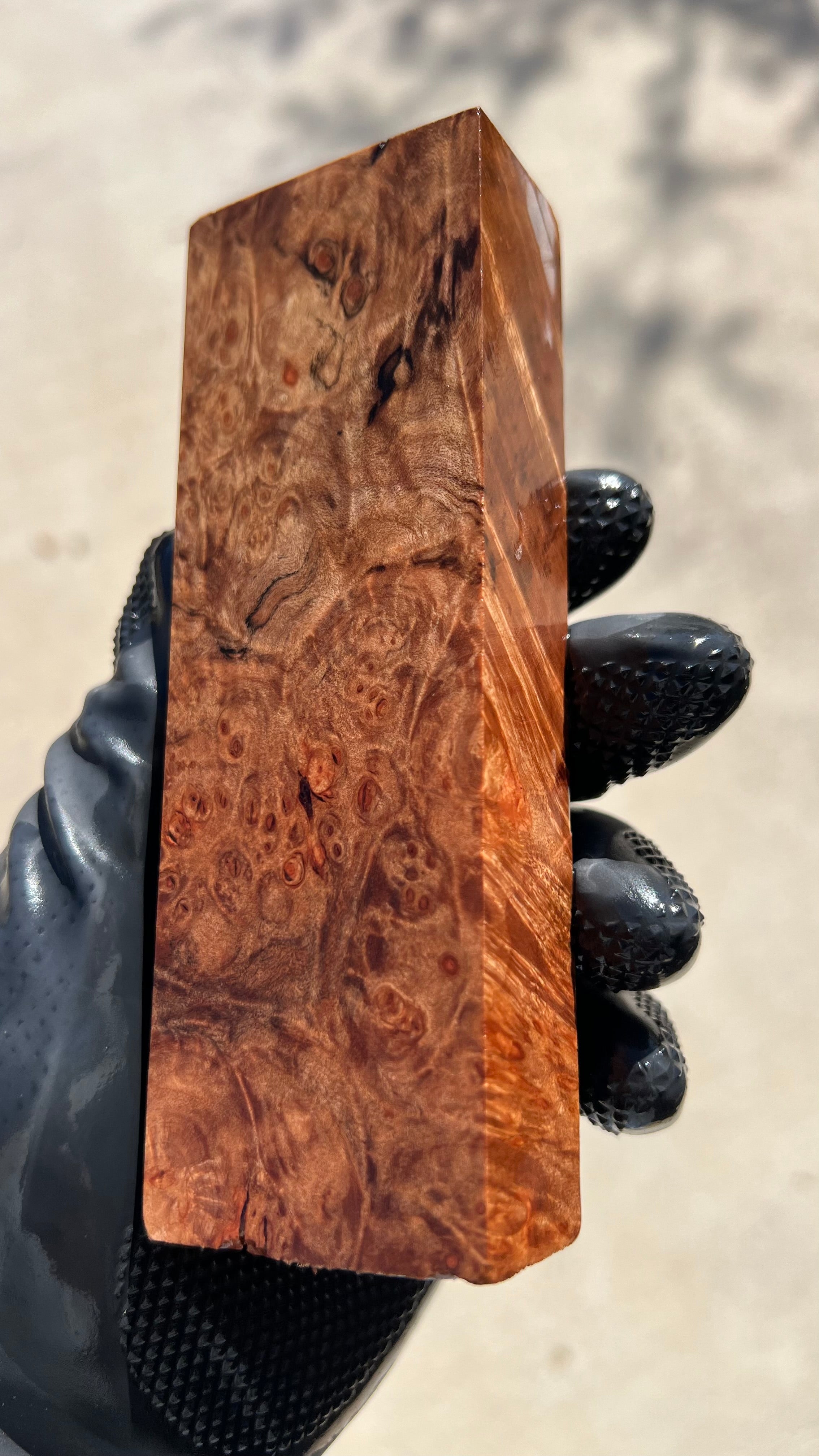 Maple Burl Block MPBB-124 (Stabilized)