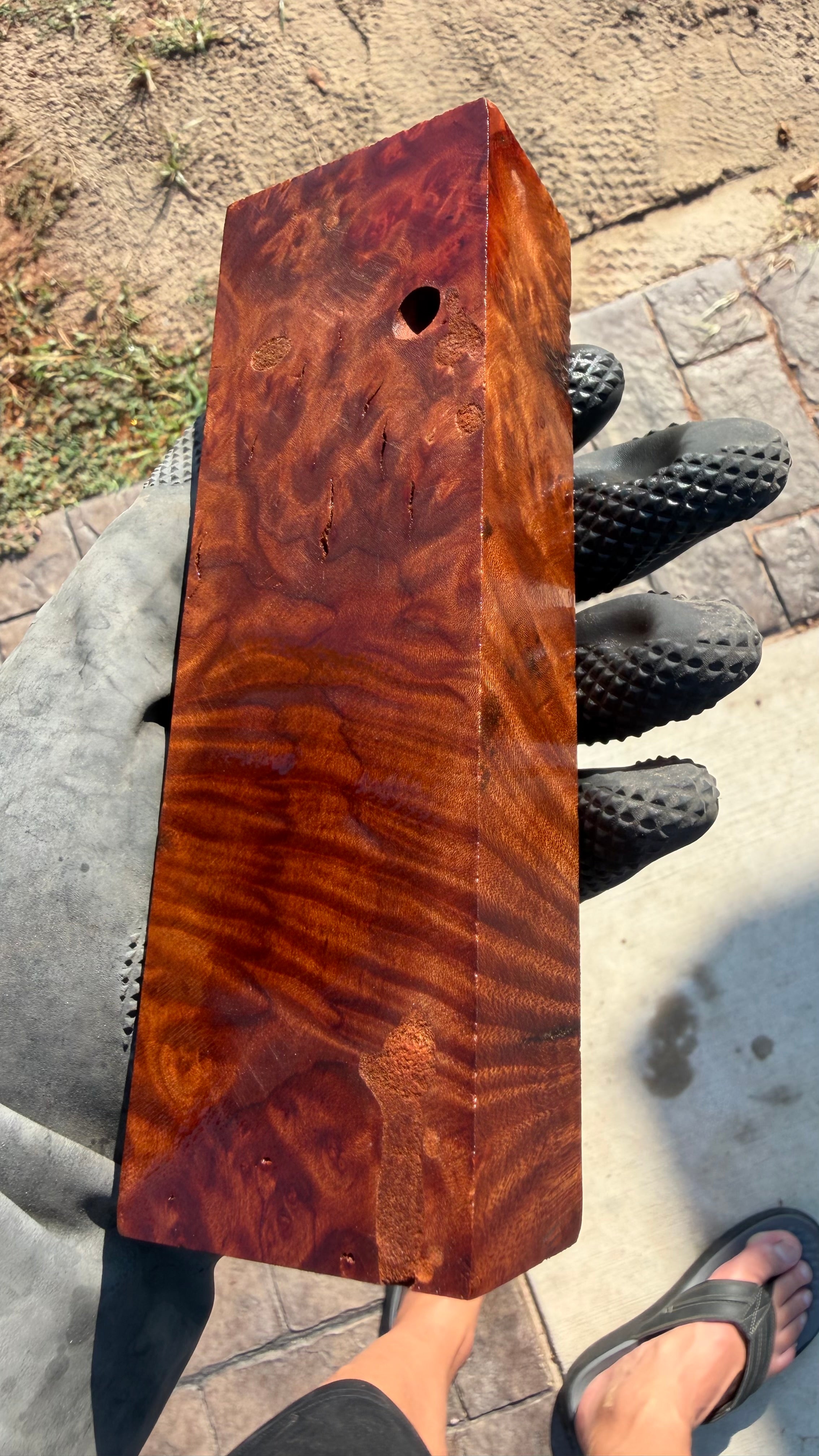 Madrone Burl Block MBB-006 (Stabilized)