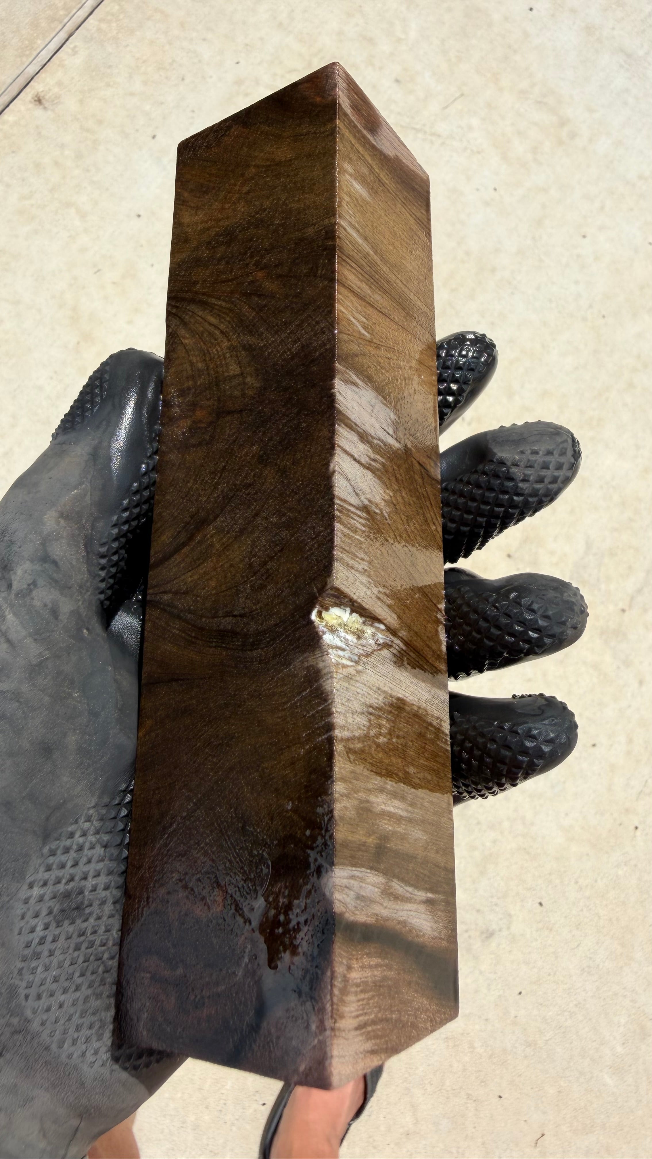 Ancient Sinker Cypress Block ASC-193 (Stabilized)