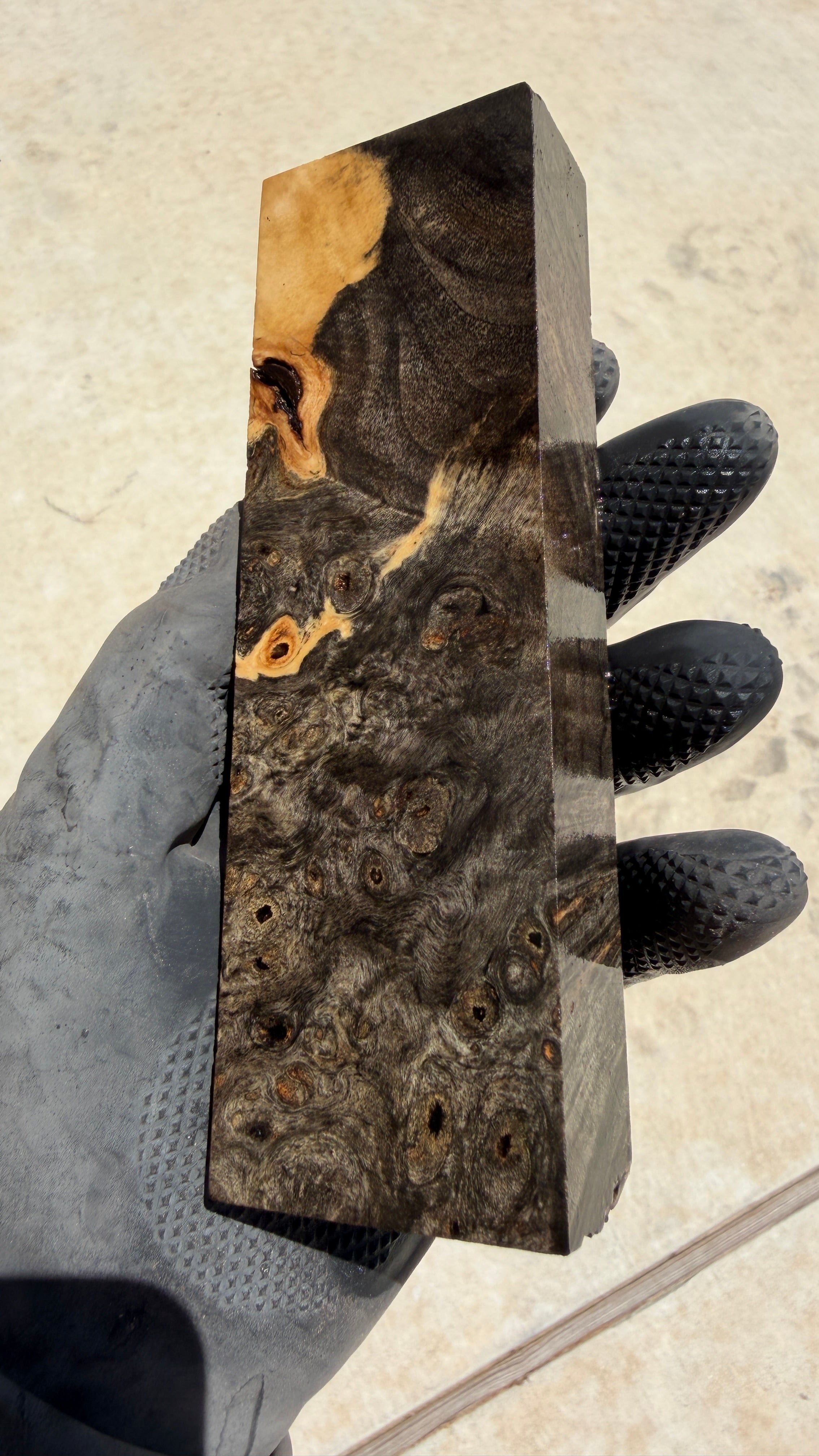 Buckeye Burl Block BBB-111 (Stabilized)