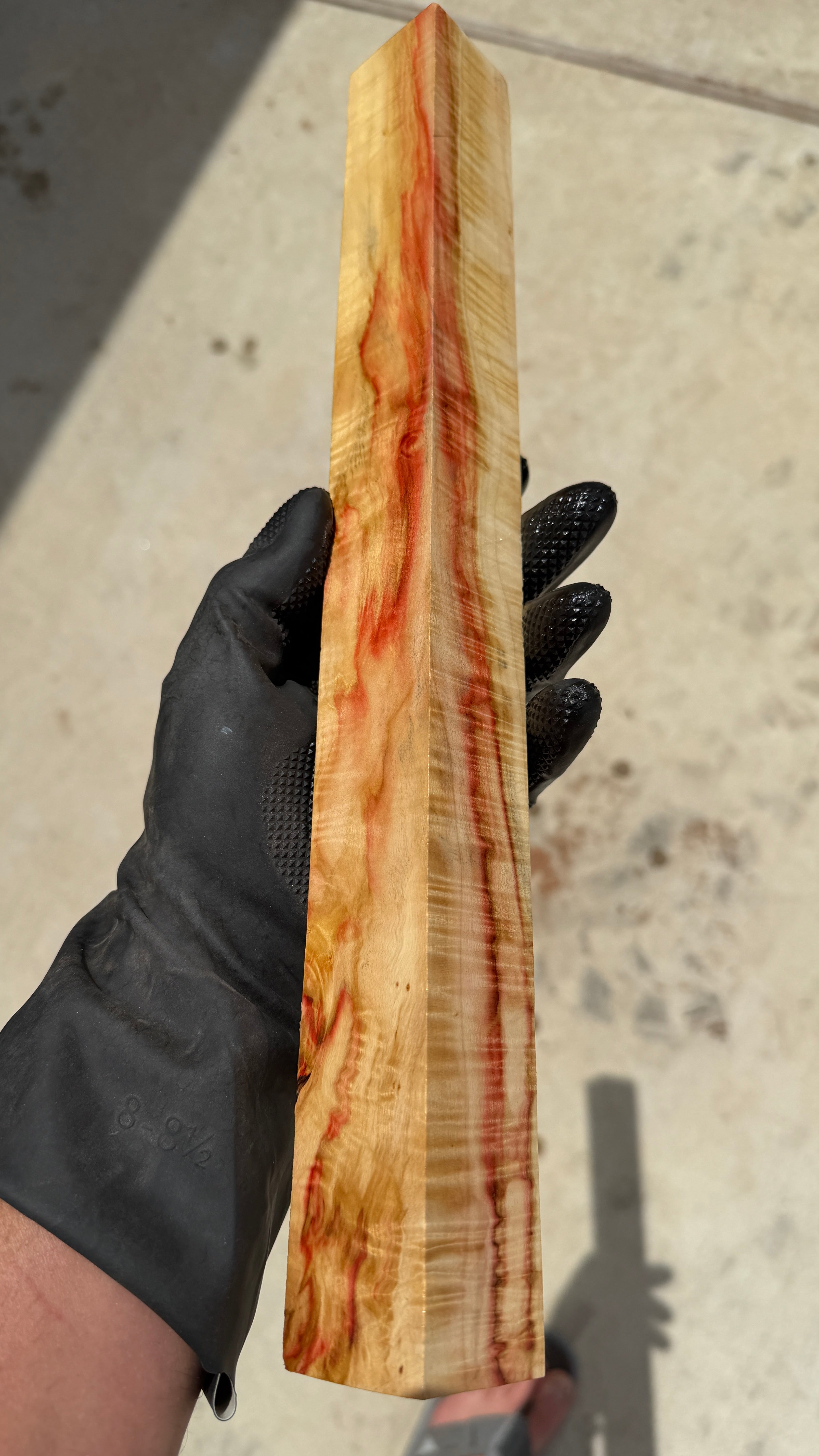 Curly Box Elder Block CBEB-010 (Stabilized)