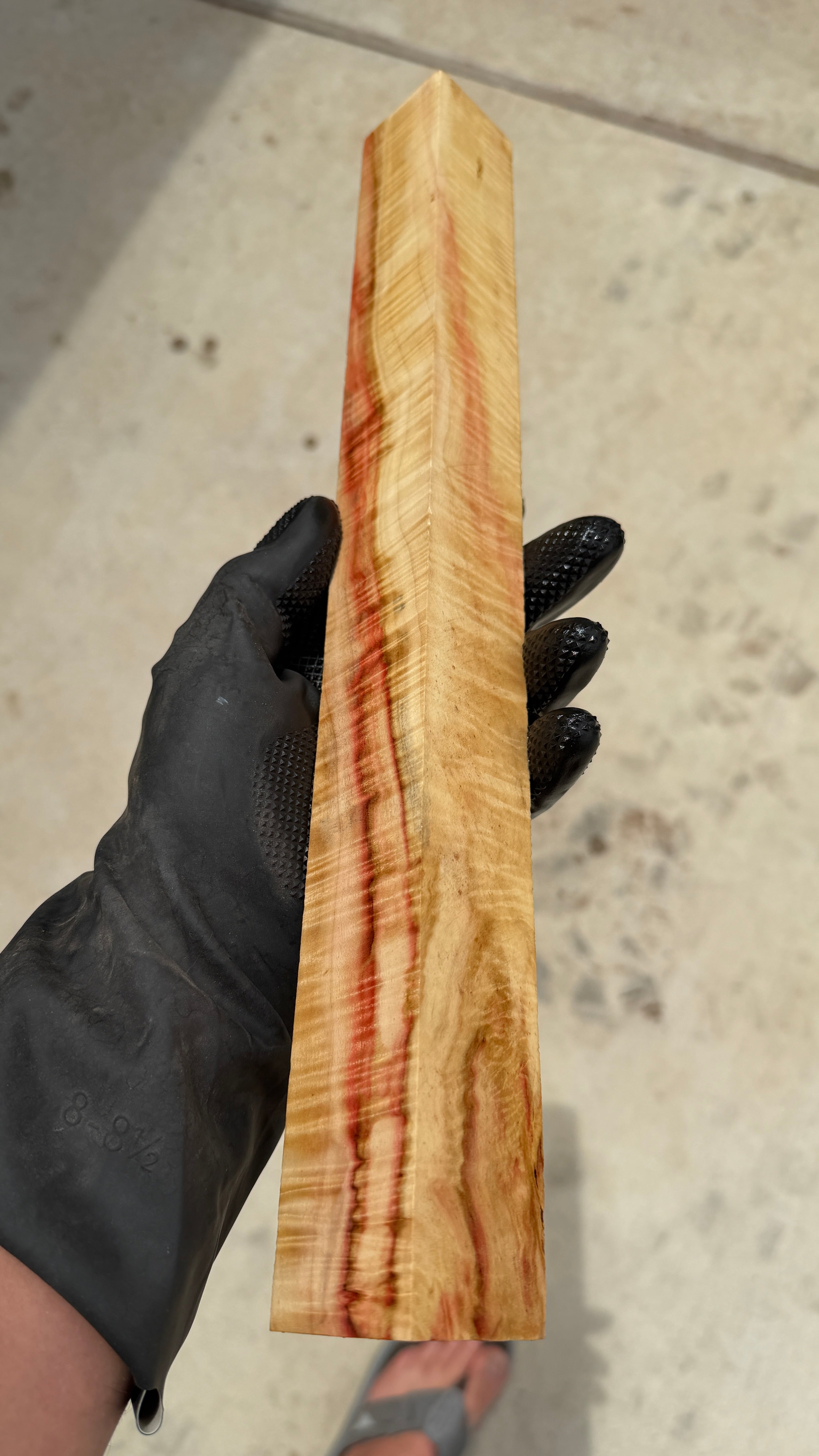 Curly Box Elder Block CBEB-010 (Stabilized)