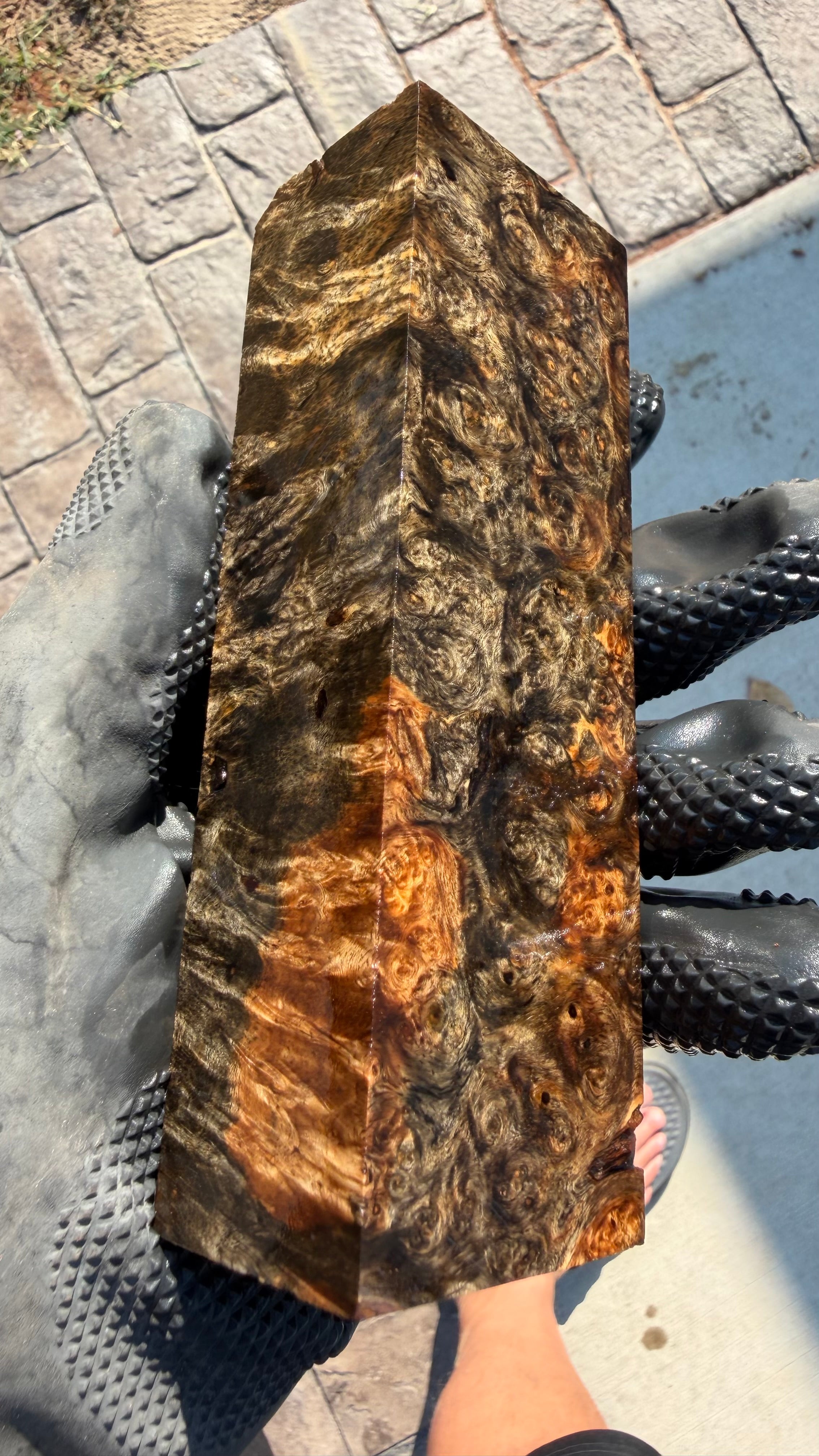 Amboyna Burl Block AYBB-038 (Stabilized)