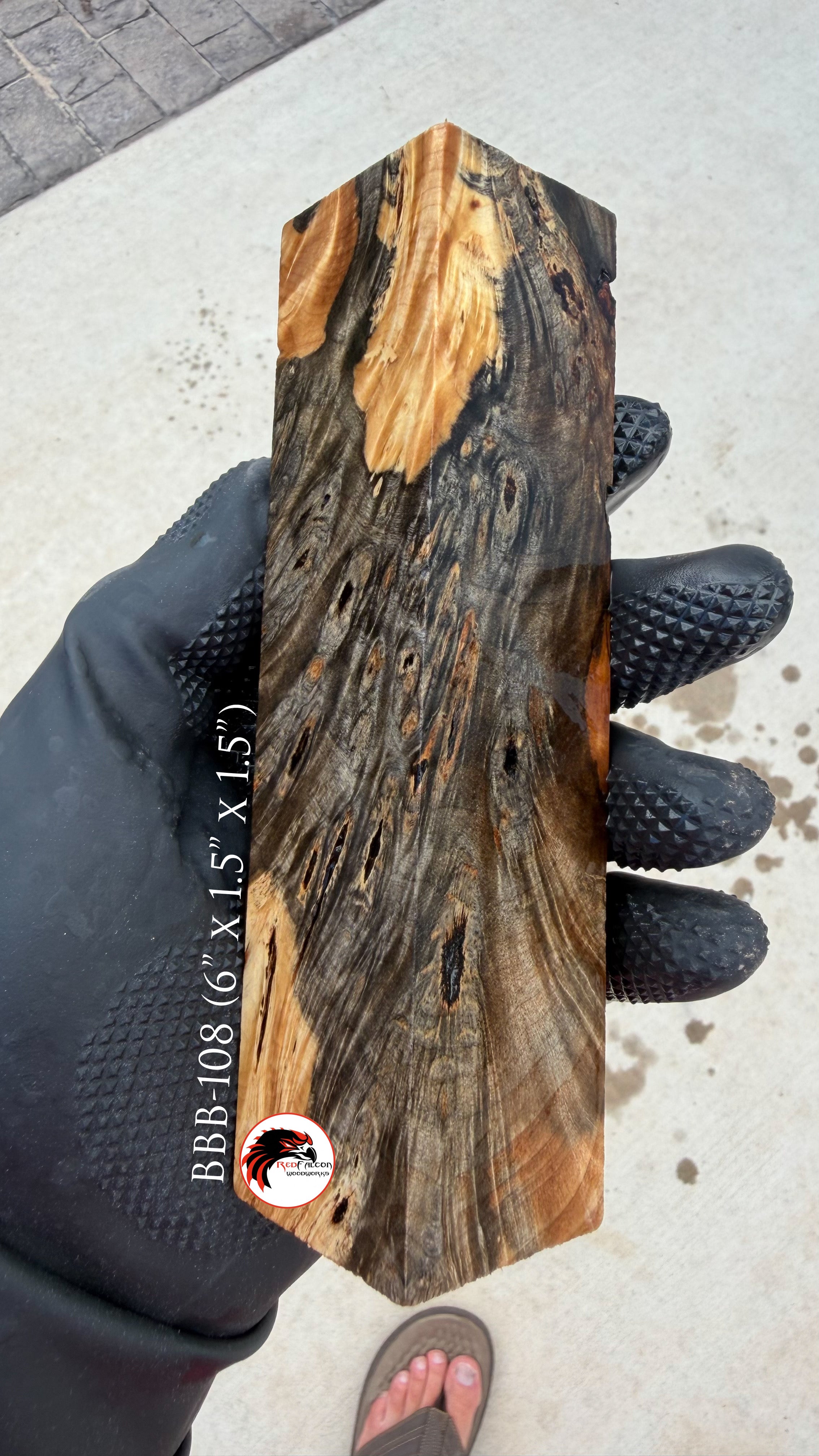 Buckeye Burl Block BBB-108 (Stabilized)