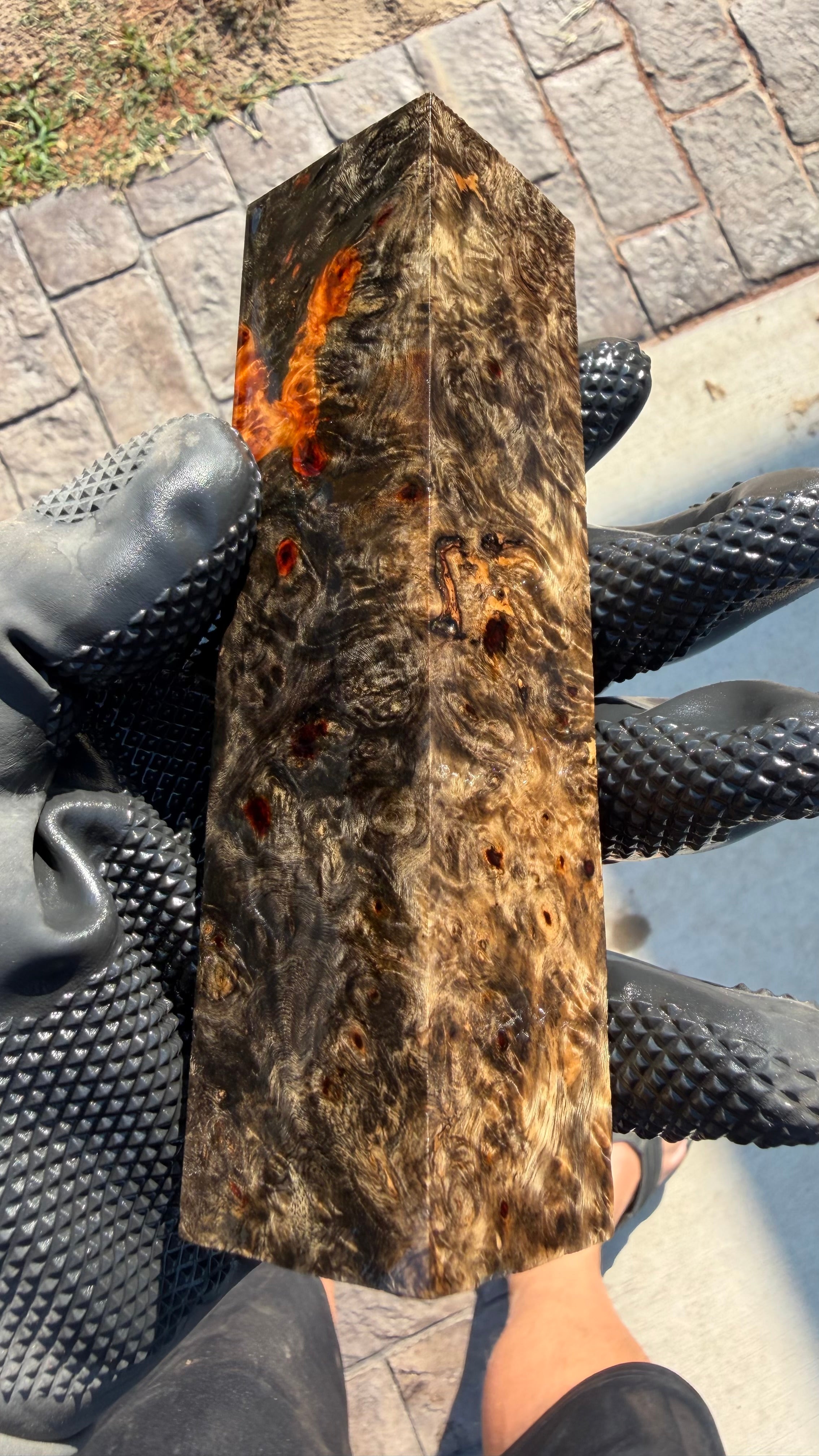 Amboyna Burl Block AYBB-070 (Stabilized)
