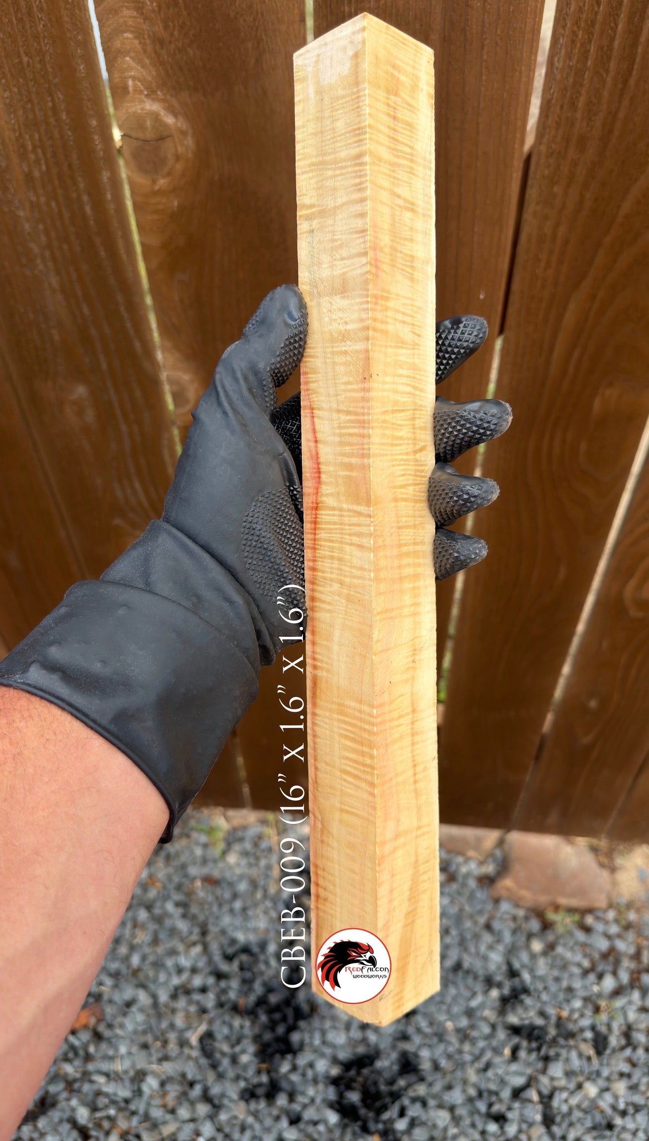 Curly Box Elder Block CBEB-009 (Stabilized)
