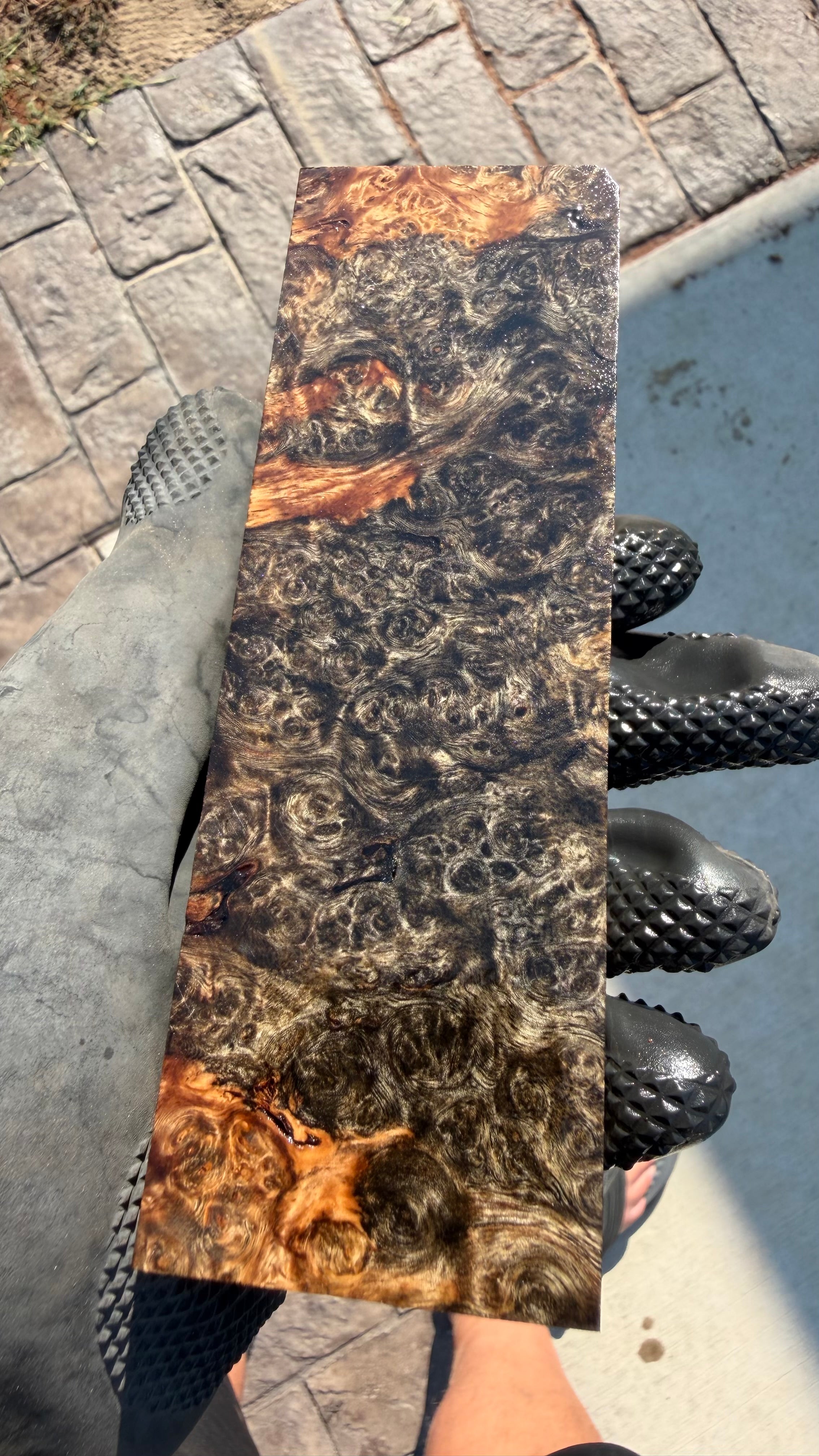Amboyna Burl Block AYBB-038 (Stabilized)