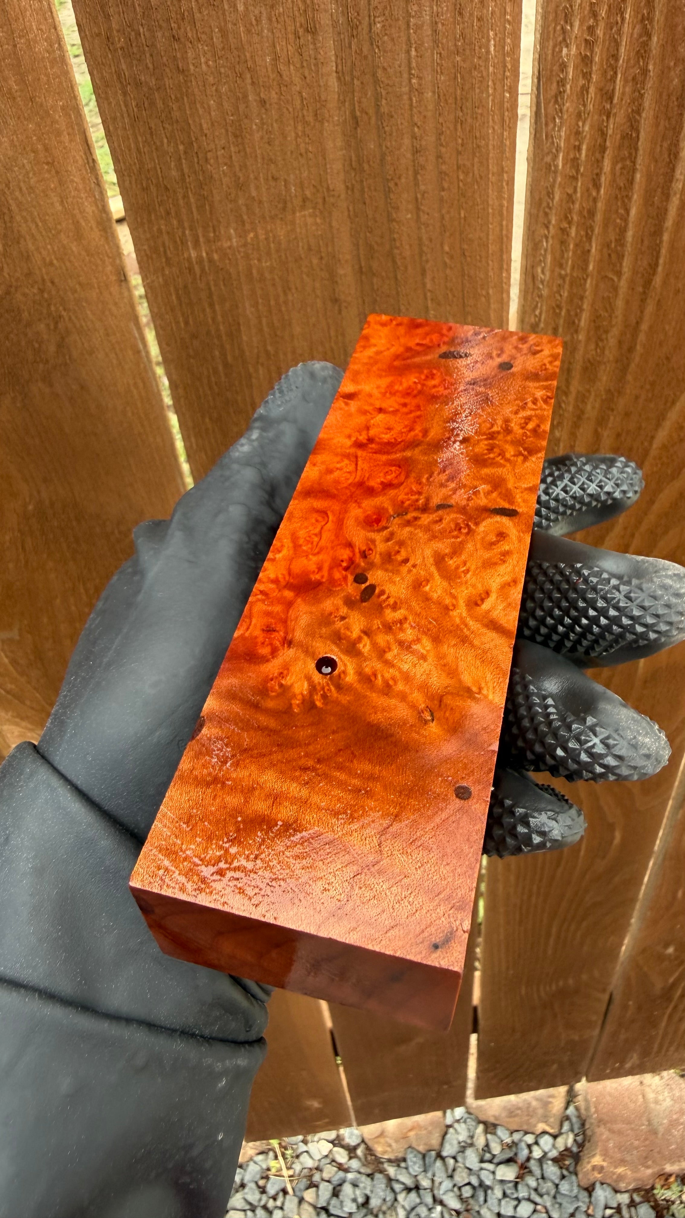 Madrone Burl Block MBB-005 (Stabilized)