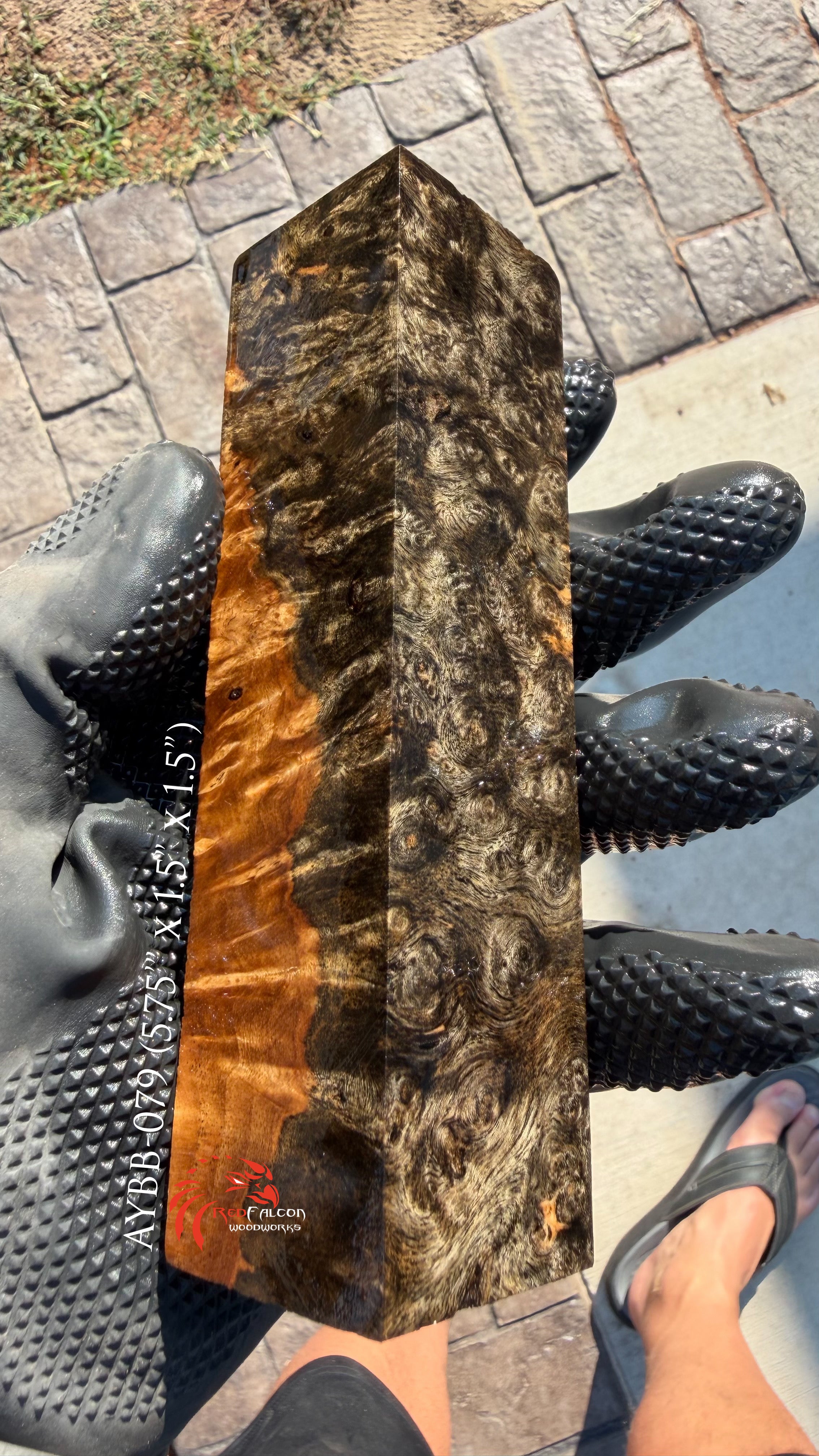 Amboyna Burl Block AYBB-079 (Stabilized)