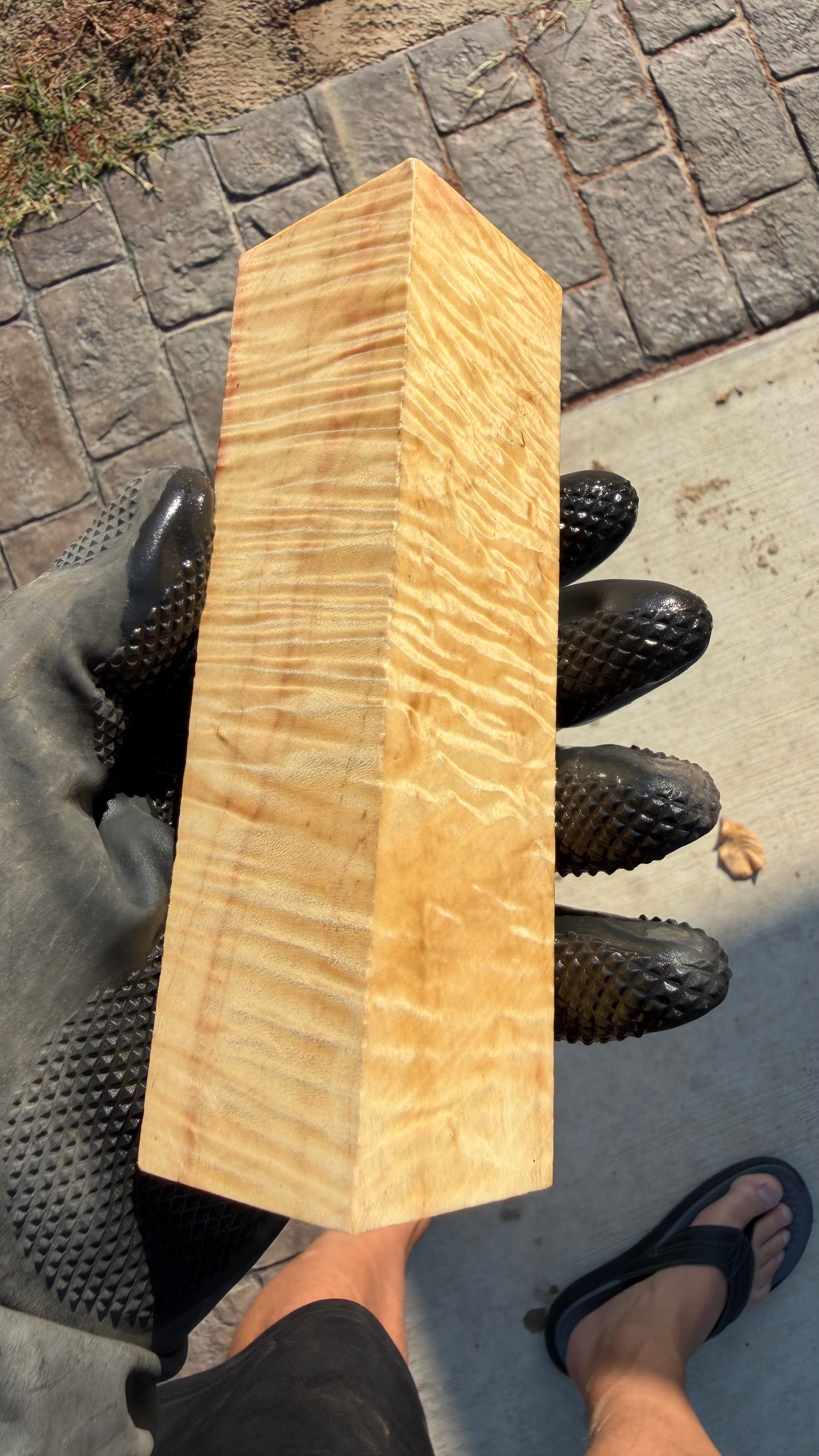 Curly Box Elder Block CBEB-001 (Stabilized)
