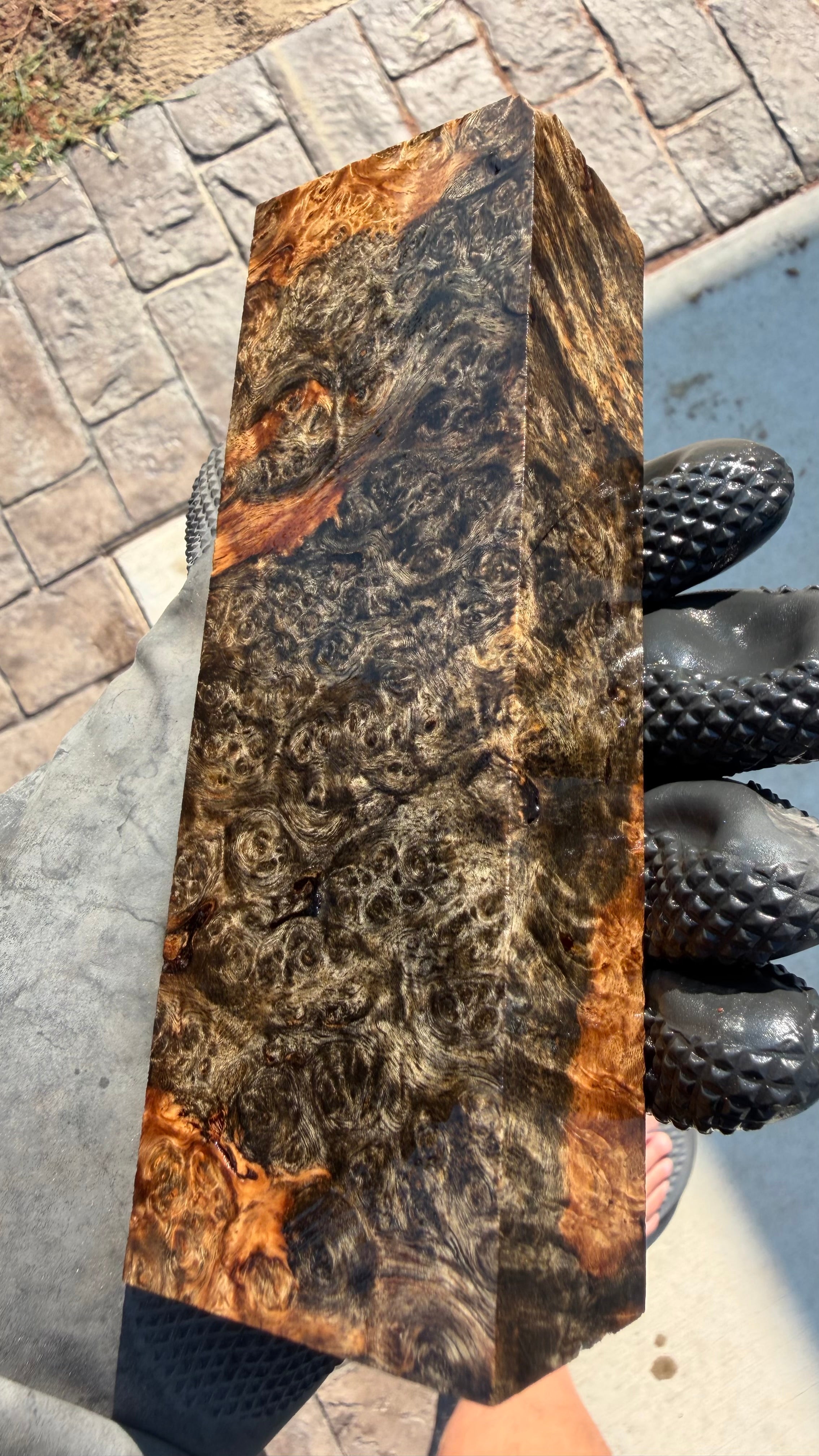 Amboyna Burl Block AYBB-038 (Stabilized)
