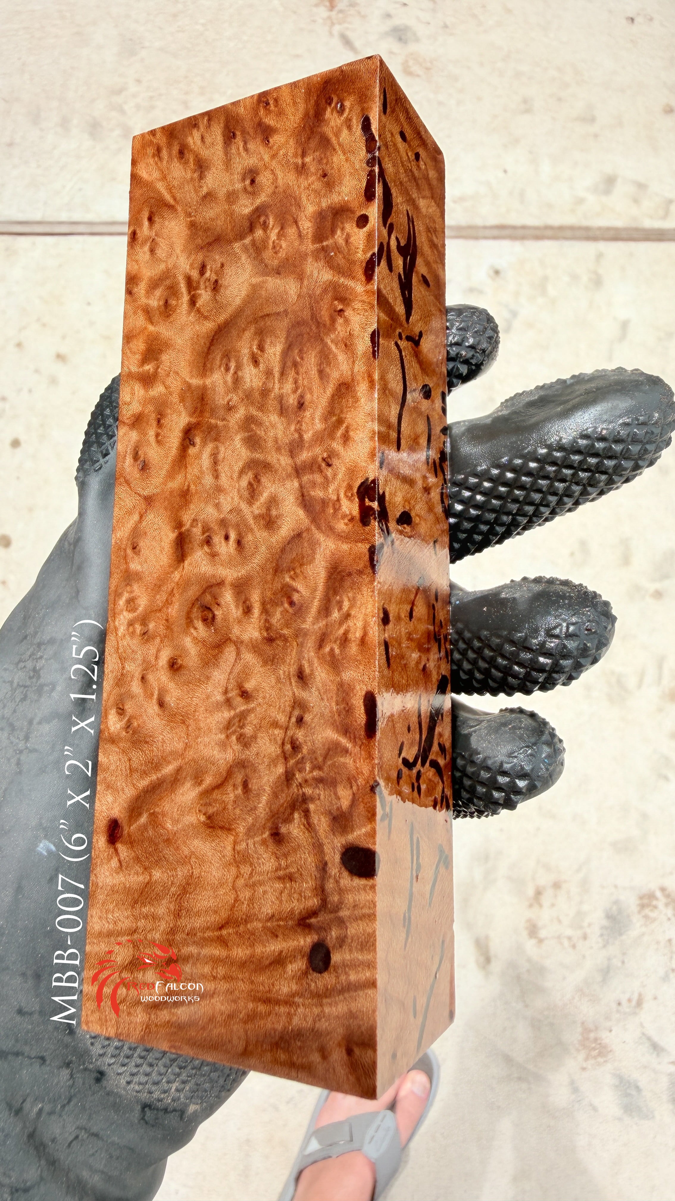 Madrone Burl Block MDBB-007 (Stabilized)