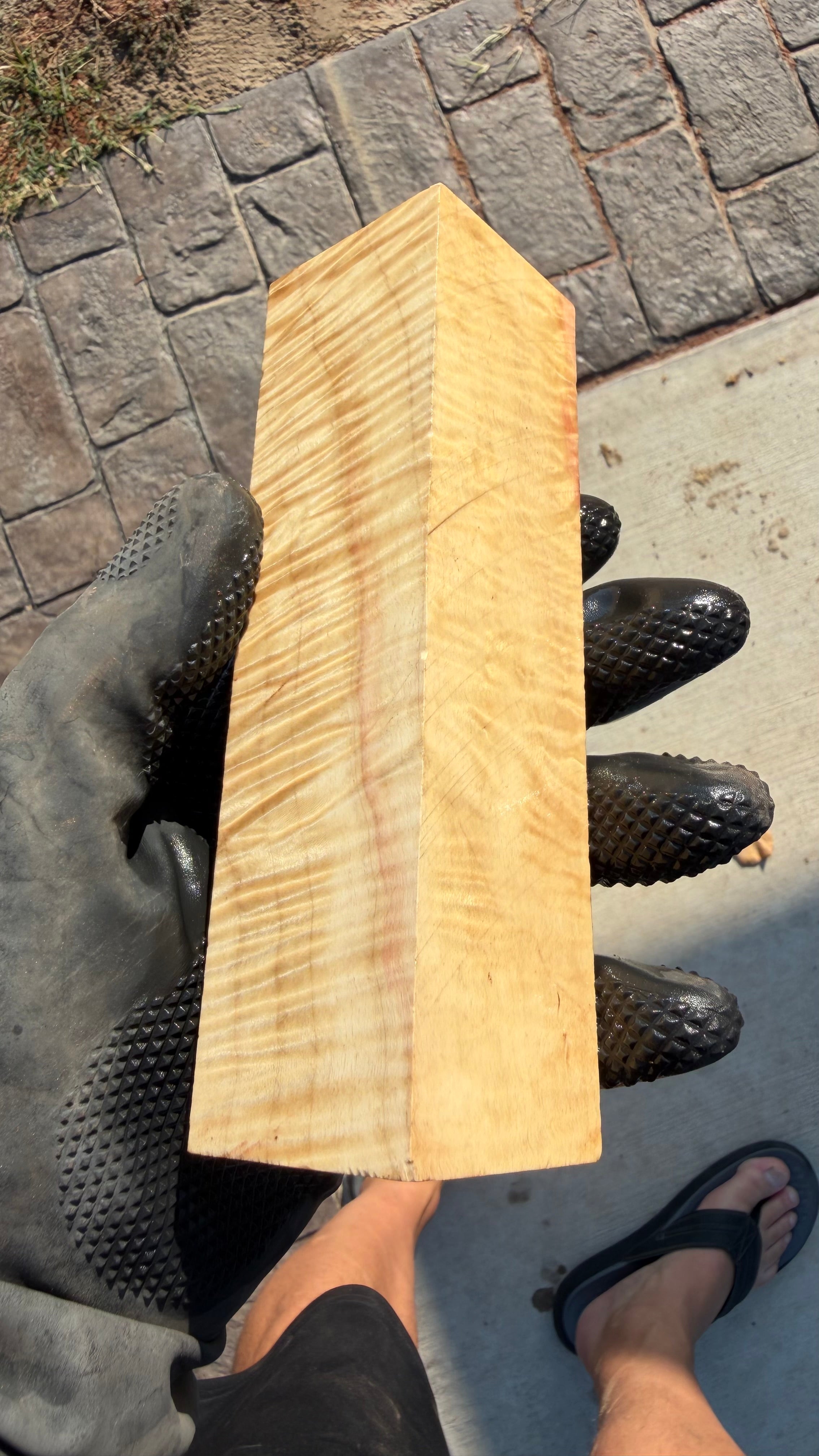 Curly Box Elder Block CBEB-001 (Stabilized)