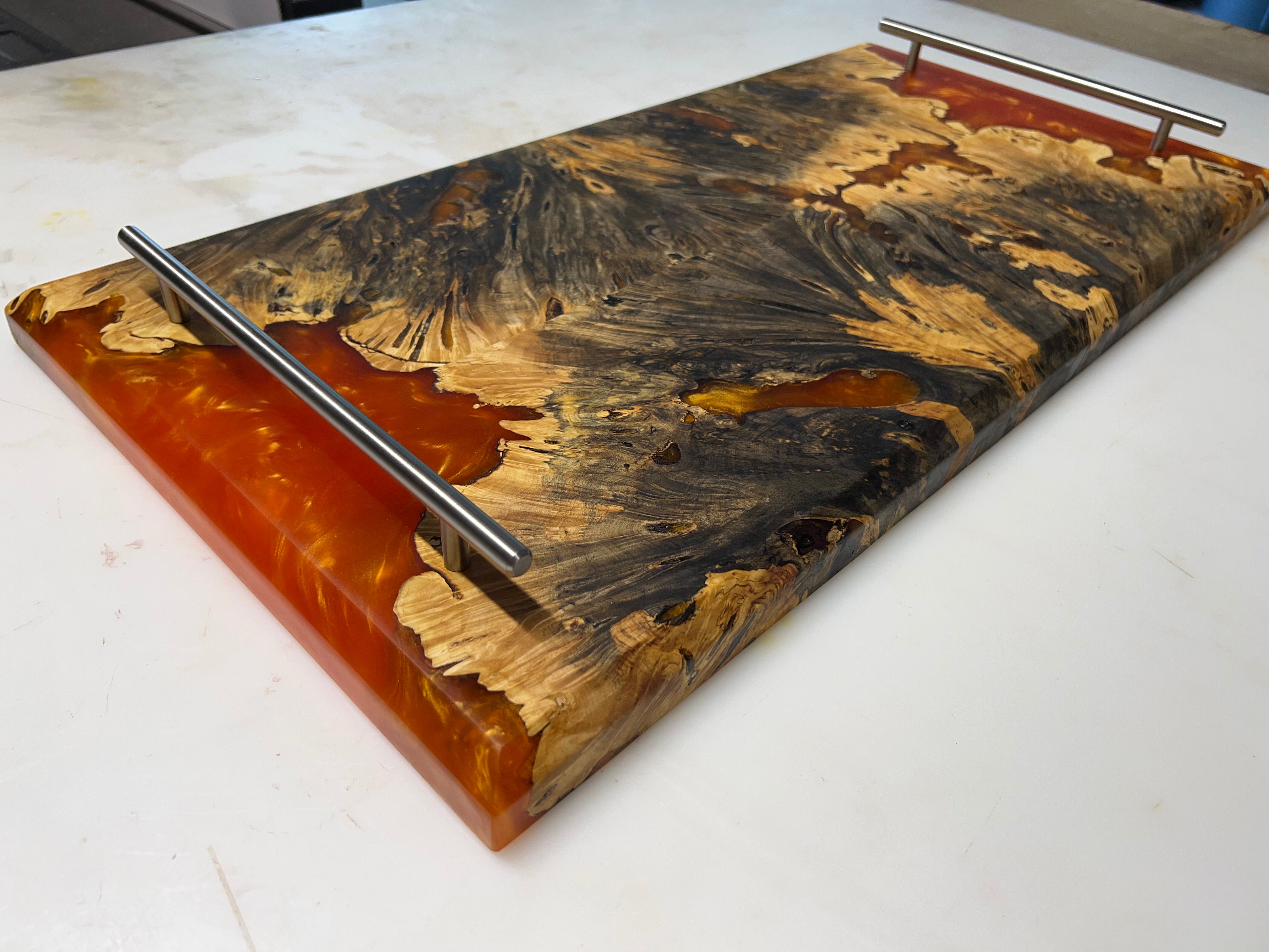 Oversized Buckeye Burl Charcuterie Board