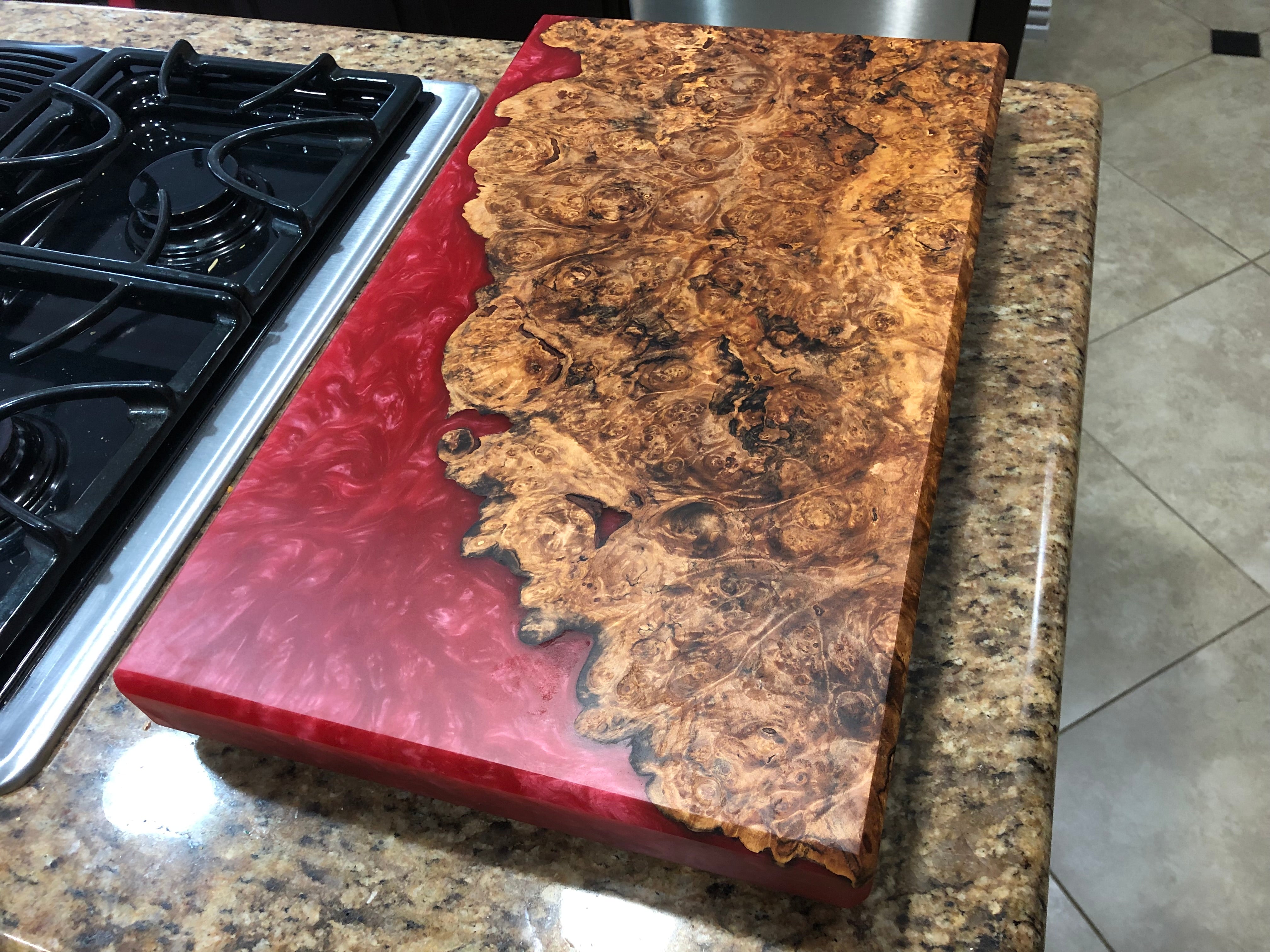 Maple Burl Charcuterie Board