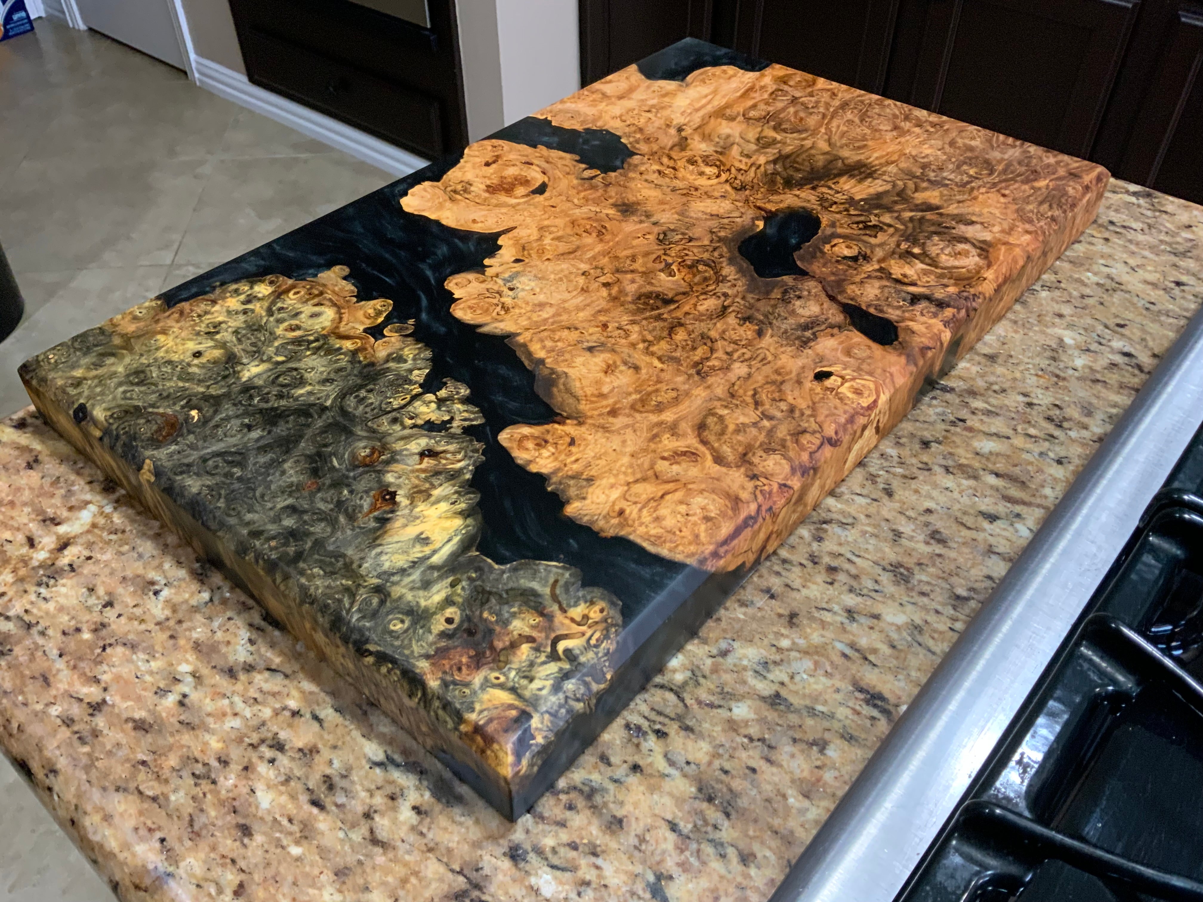 Tabla de charcutería de arce y castaño de indias