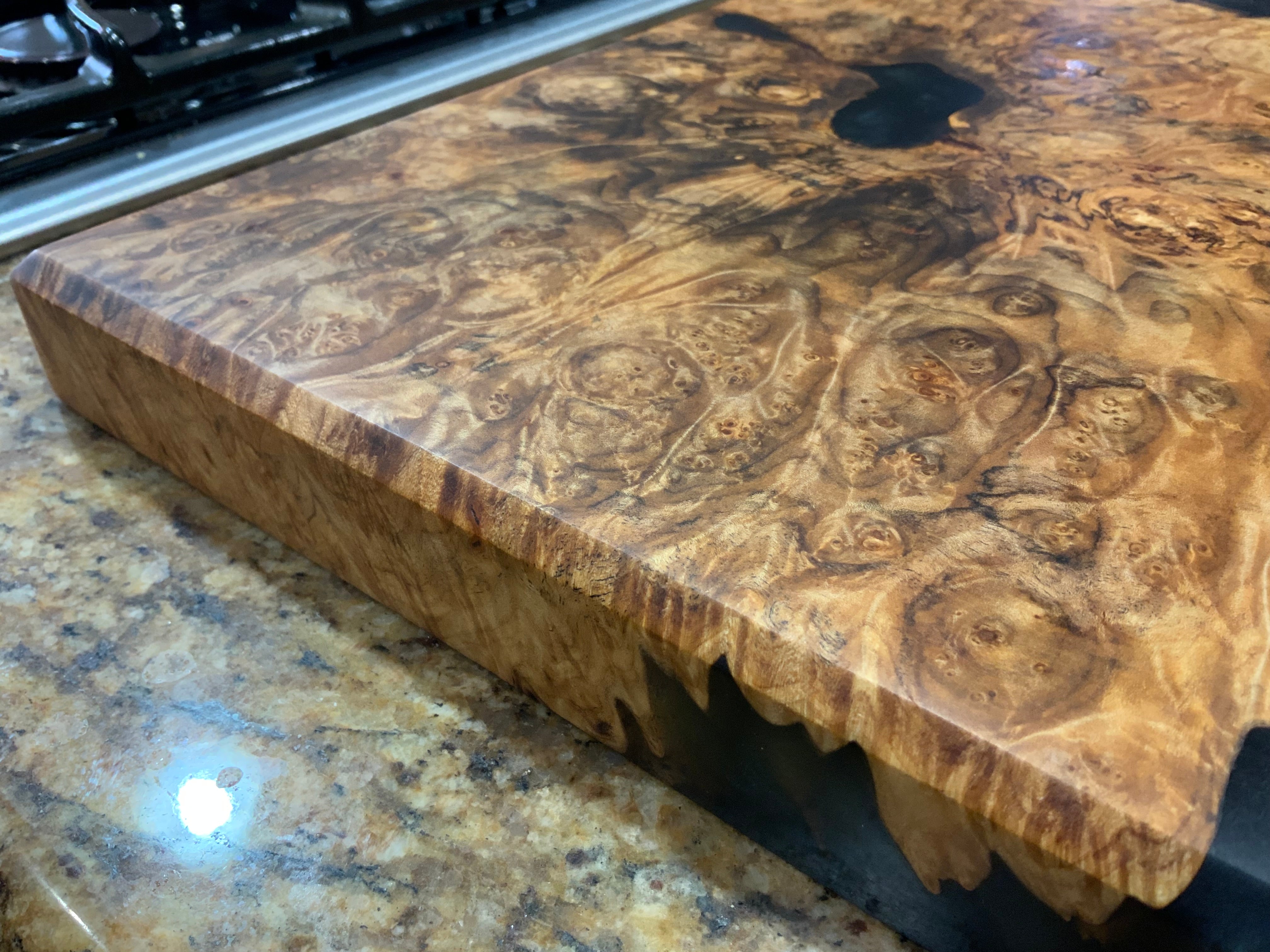 Tabla de charcutería de arce y castaño de indias