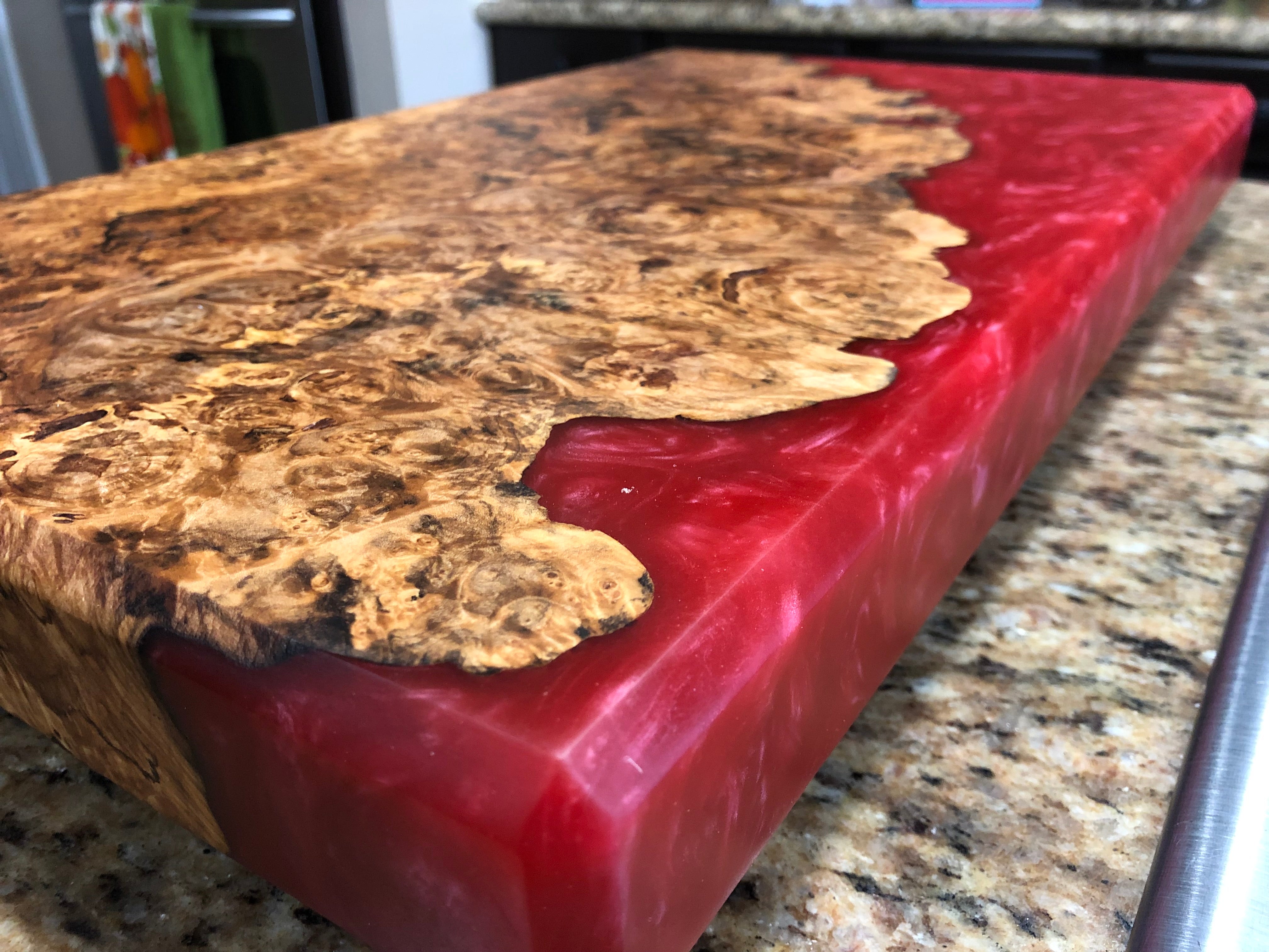 Maple Burl Charcuterie Board