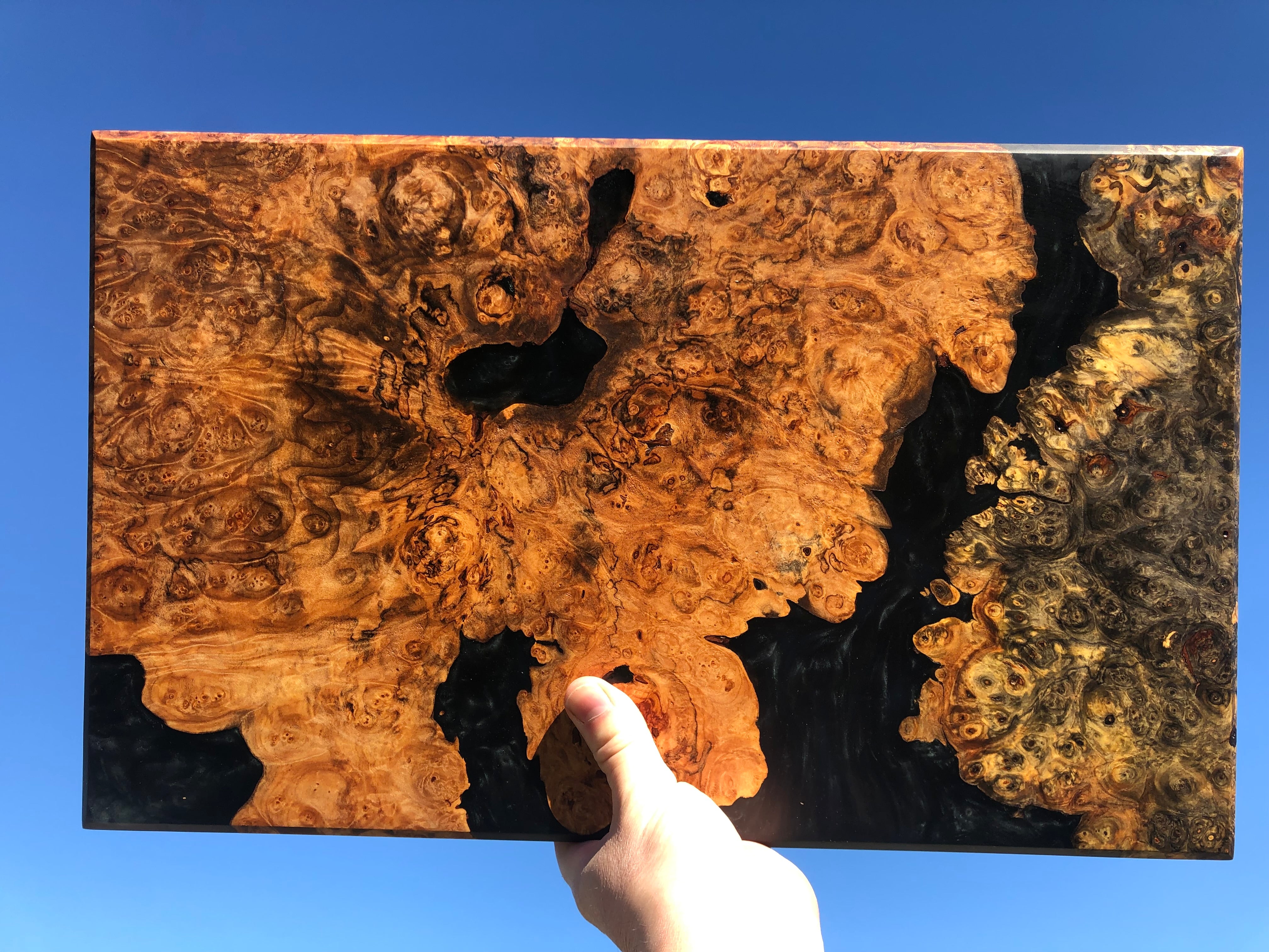 Tabla de charcutería de arce y castaño de indias