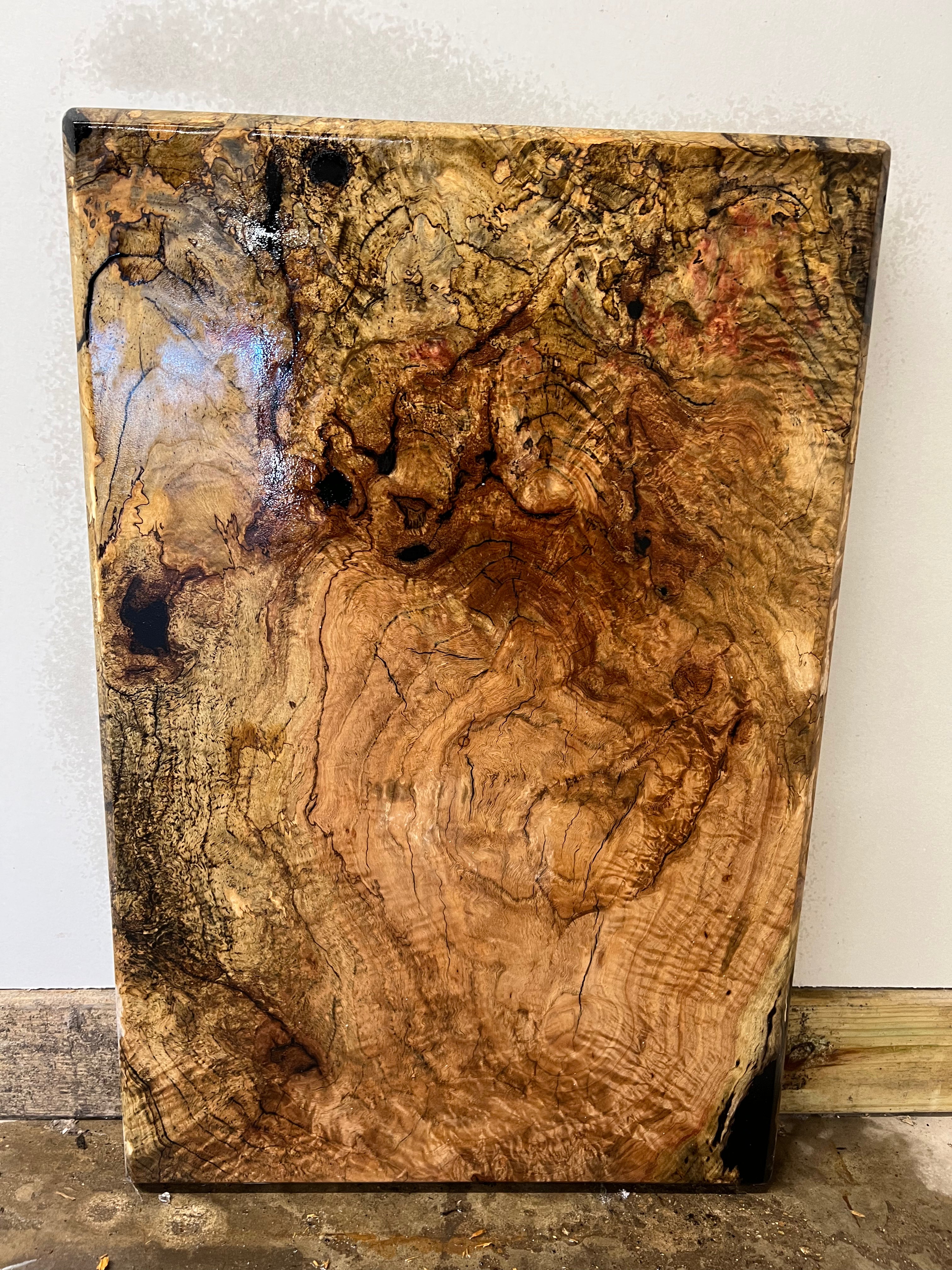 Losa de mesa de madera de roble rojo (ROB_TB-001)